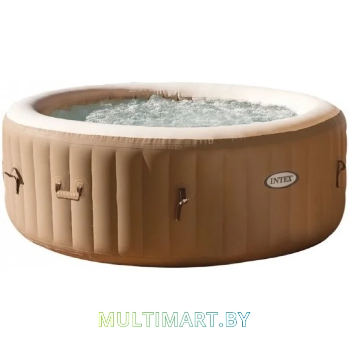 Надувной бассейн Intex Pure Spa Bubble Massage Tragbares Spa Pool 216x71 (28408)